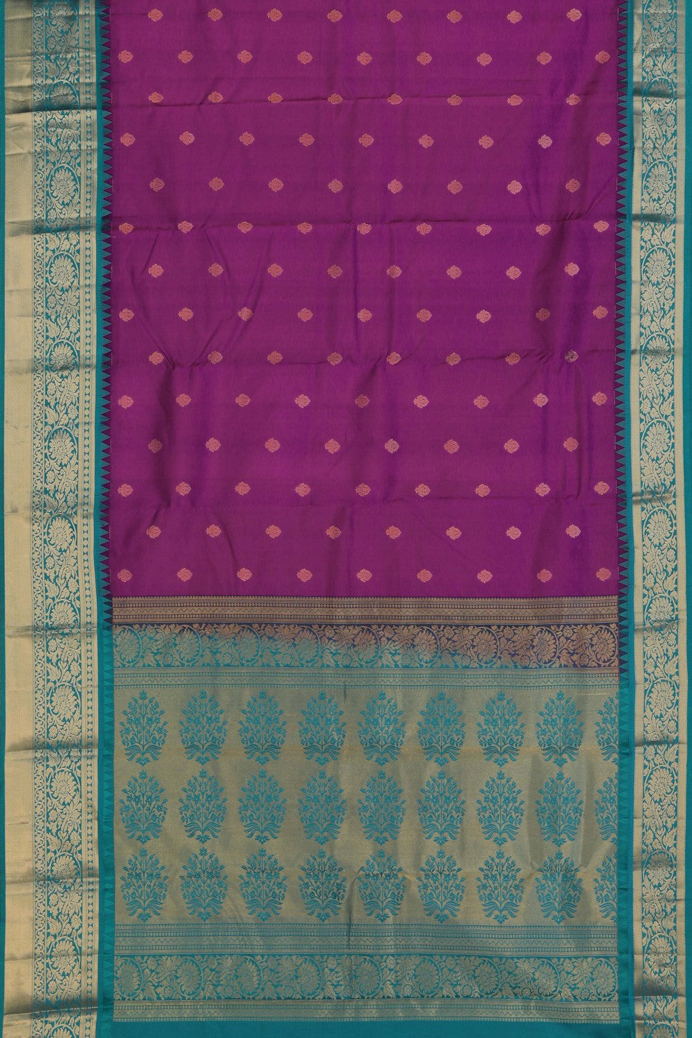Image of South Silk Magenta Pink Saree